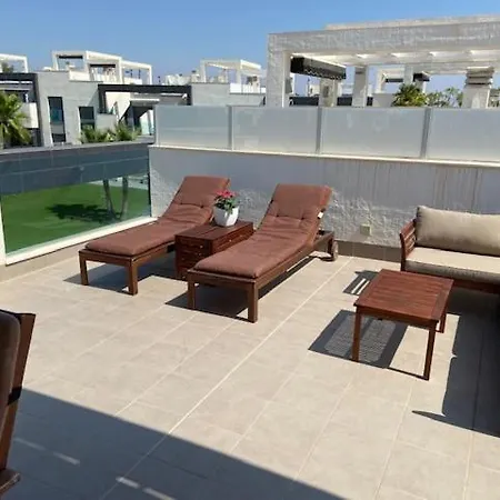 Torrevieja, Punta Prima, Oasis 9, Penthouse Luxury Flat 87m2 With Pool, Private Sun Deck, Terrace Next To The Living Apartment *